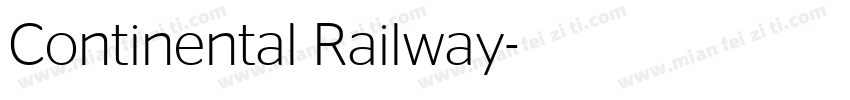 Continental Railway字体转换